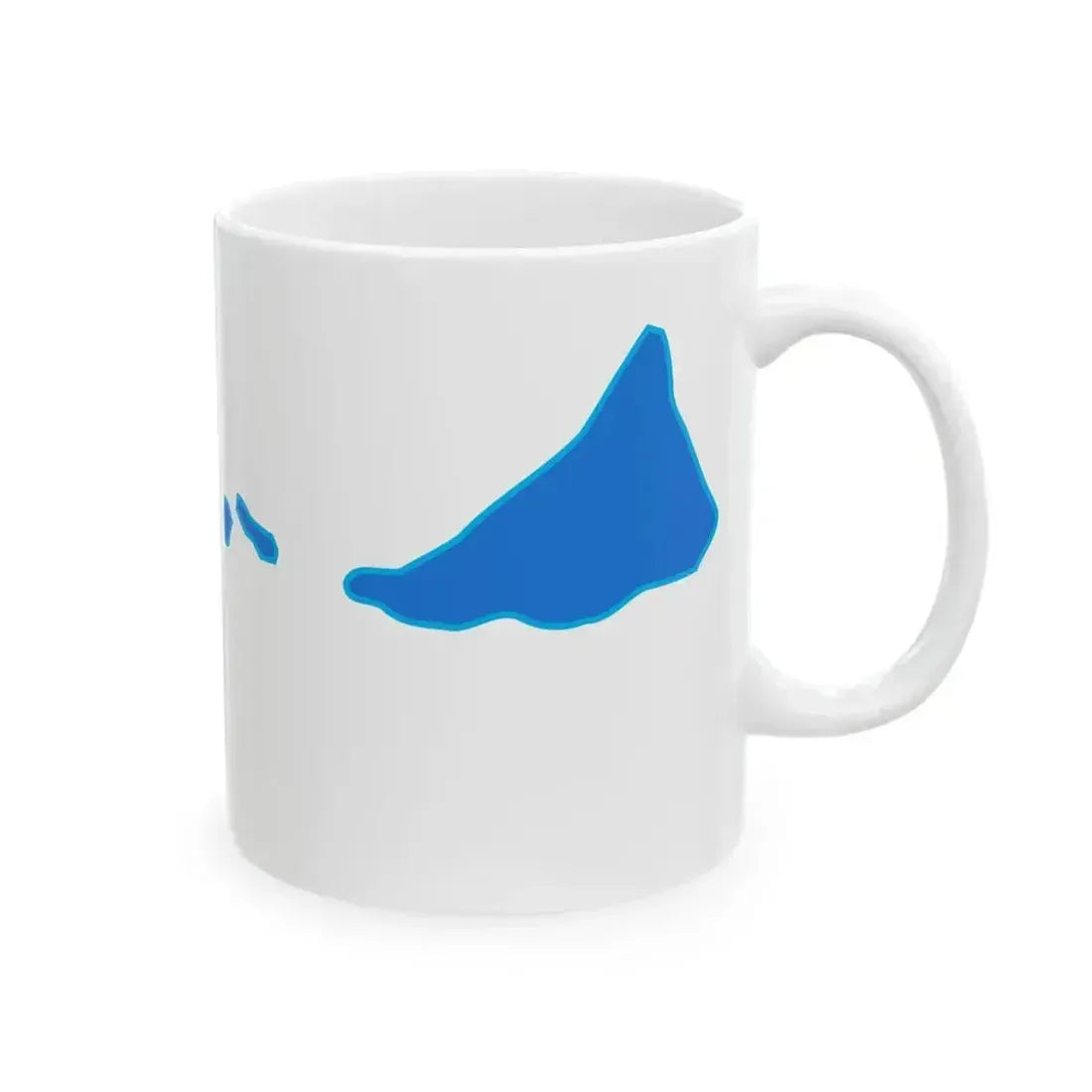 Flag map of Midway Atoll (United States) White Coffee Mug - Go Mug Yourself
