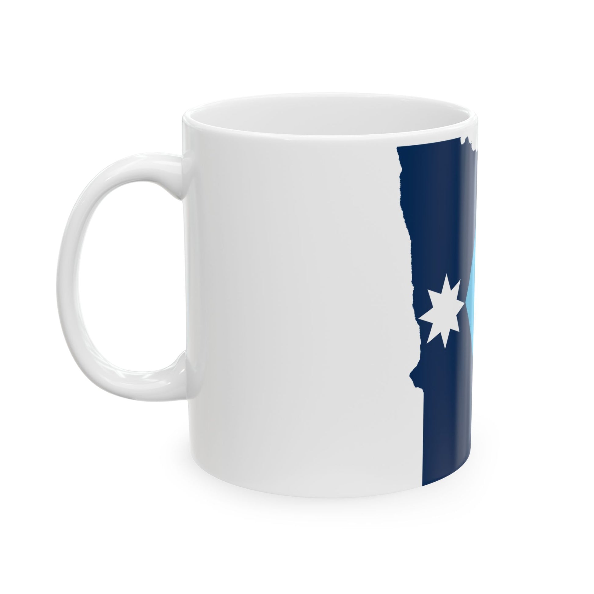Flag map of Minnesota 2024 (United States) White Coffee Mug-Go Mug Yourself