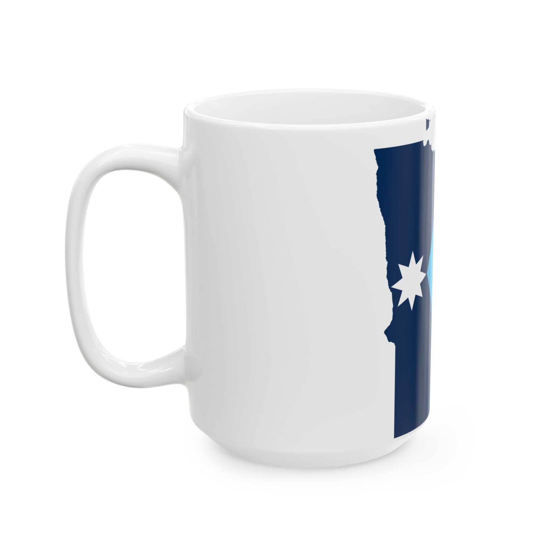 Flag map of Minnesota 2024 (United States) White Coffee Mug-Go Mug Yourself