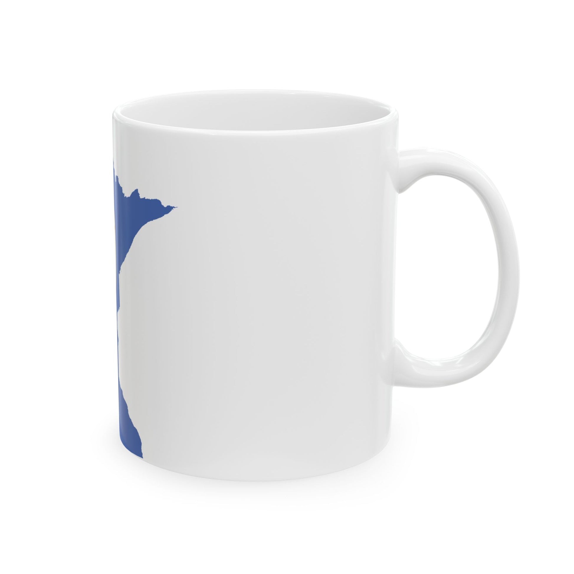 Flag-map of Minnesota alternative version (United States) White Coffee Mug-Go Mug Yourself