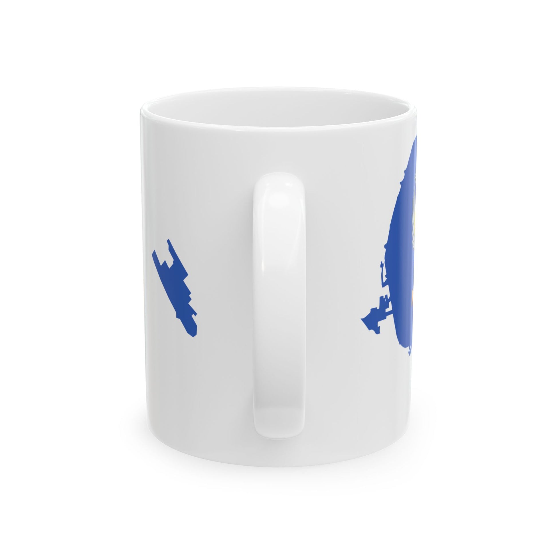 Flag-map of Minsk (Belarus) White Coffee Mug-Go Mug Yourself