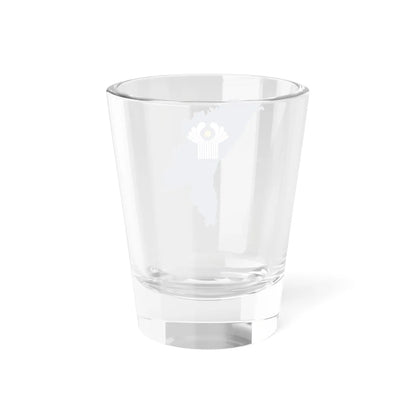 Flag-map of Moldova CIS (Moldova) Shot Glass 1.5oz - Go Mug Yourself