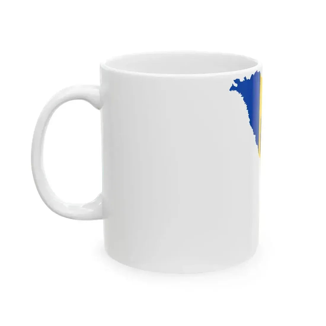 Flag map of Moldova (Moldova) White Coffee Mug - Go Mug Yourself