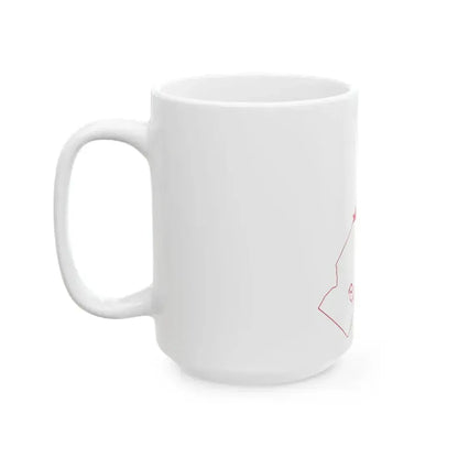Flag map of Monaco (Monaco) White Coffee Mug - Go Mug Yourself