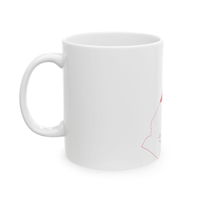 Flag-map of Monaco2 (Monaco) White Coffee Mug-Go Mug Yourself
