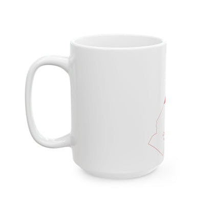 Flag-map of Monaco2 (Monaco) White Coffee Mug-Go Mug Yourself