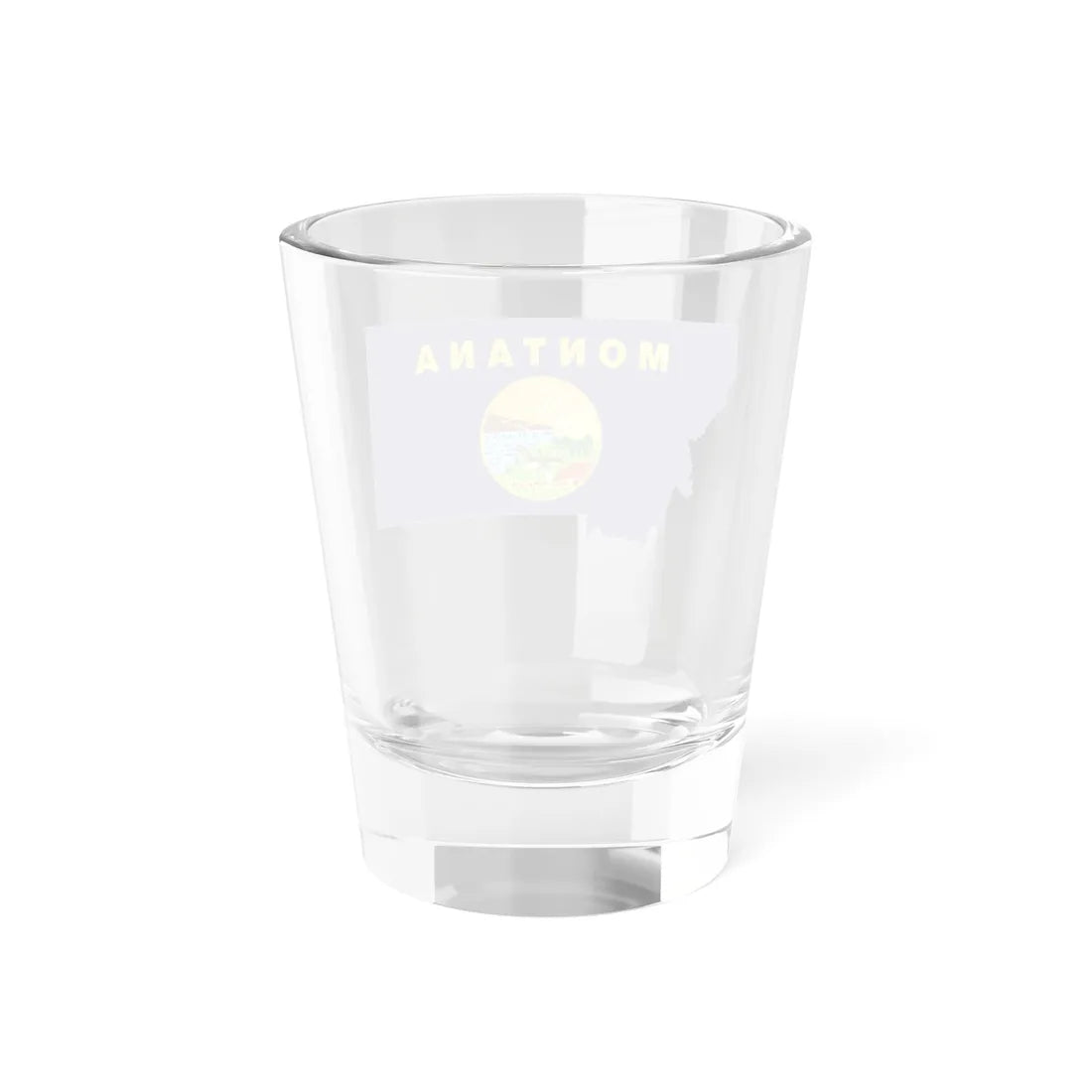 Flag-map of Montana (United States) Shot Glass 1.5oz - Go Mug Yourself