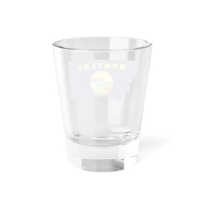 Flag-map of Montana (United States) Shot Glass 1.5oz - Go Mug Yourself