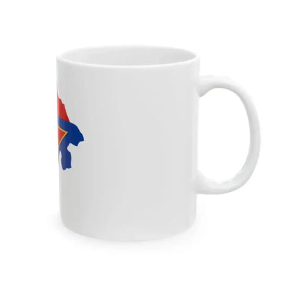 Flag map of Montenegro 1946-1993 (Montenegro) White Coffee Mug - Go Mug Yourself