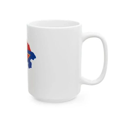 Flag map of Montenegro 1946-1993 (Montenegro) White Coffee Mug - Go Mug Yourself