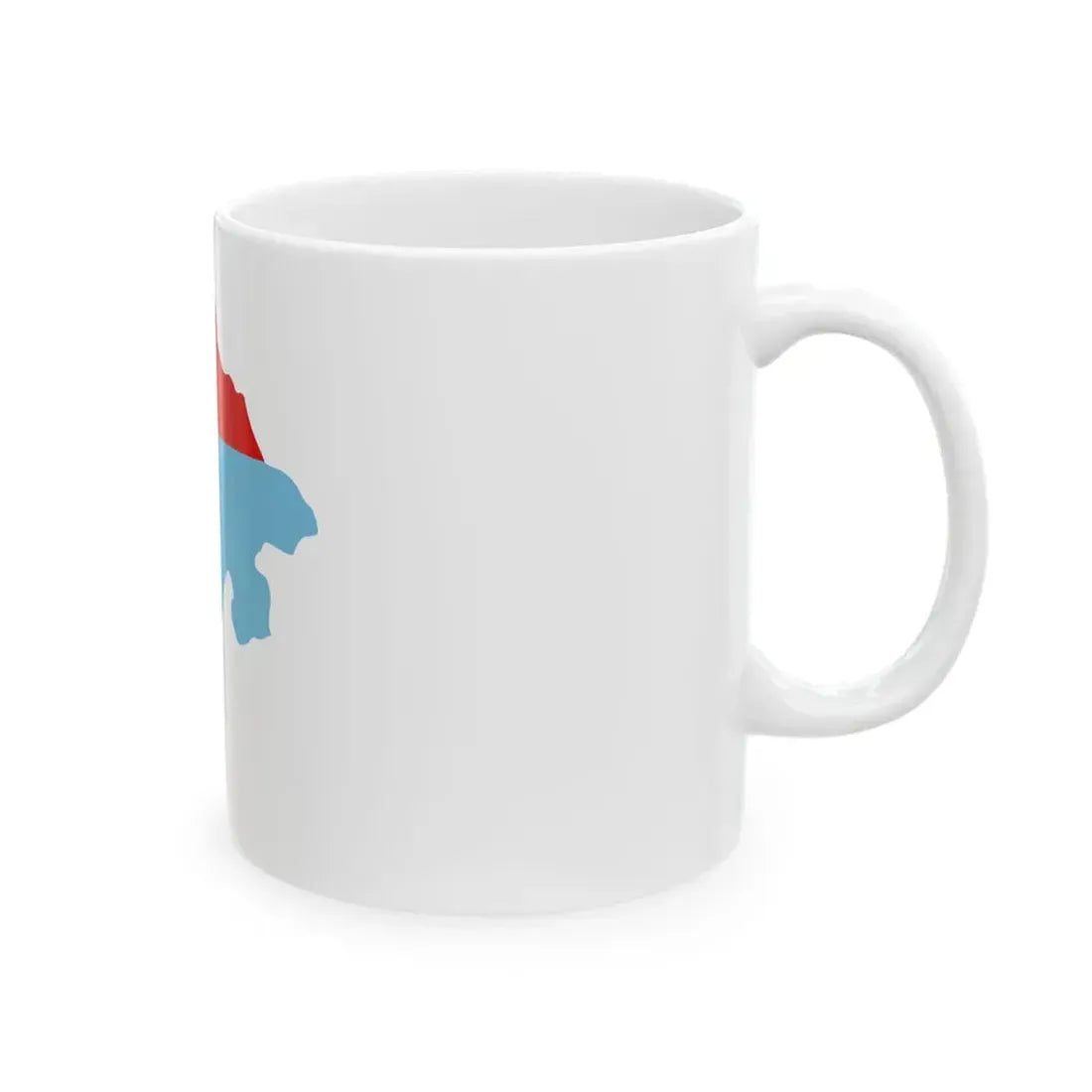 Flag-map of Montenegro 1993-2004 (Montenegro) White Coffee Mug - Go Mug Yourself
