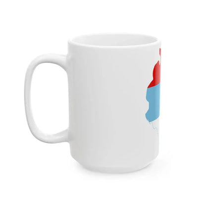 Flag-map of Montenegro 1993-2004 (Montenegro) White Coffee Mug - Go Mug Yourself