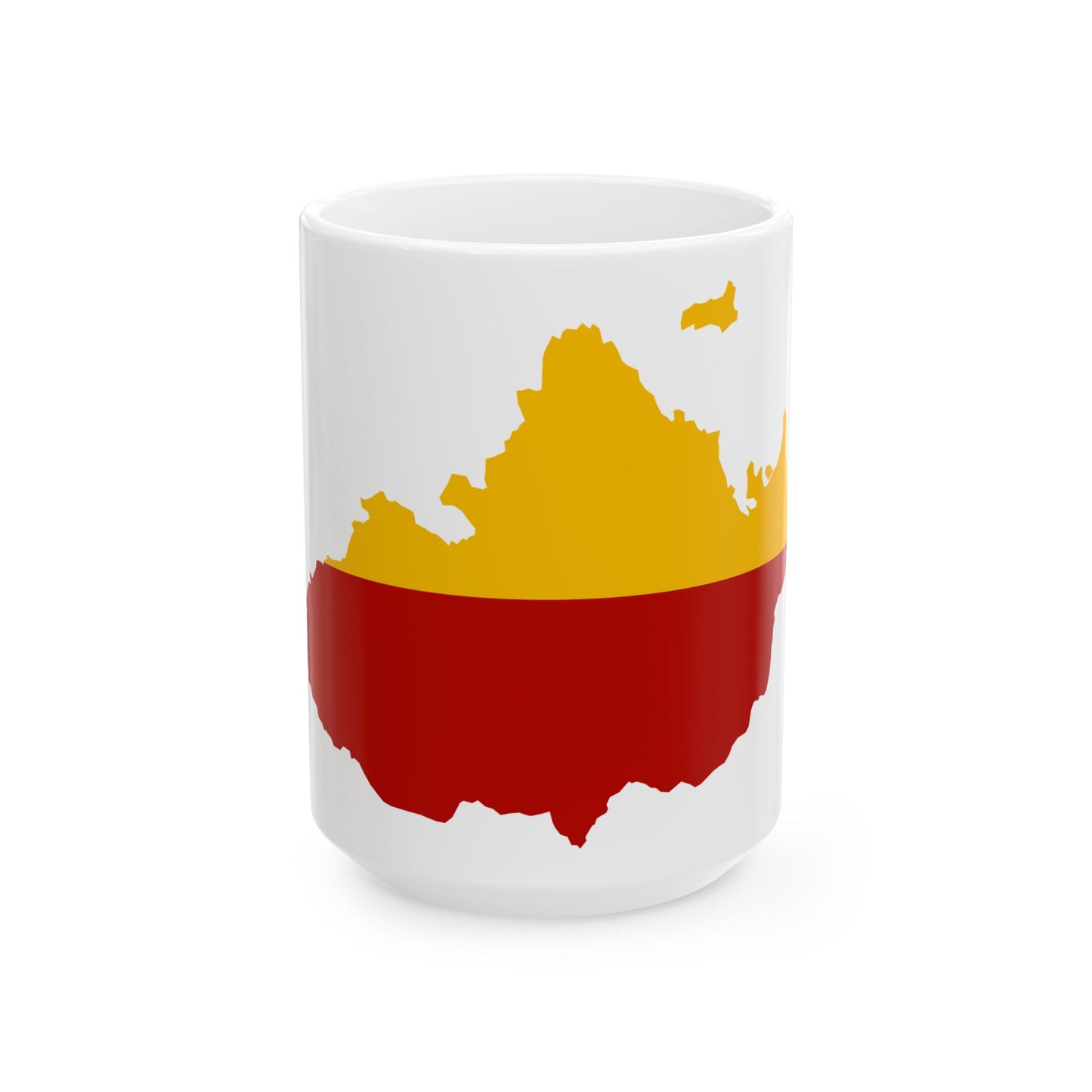 Flag map of Moravia (Czech Republic) White Coffee Mug-15oz-Go Mug Yourself