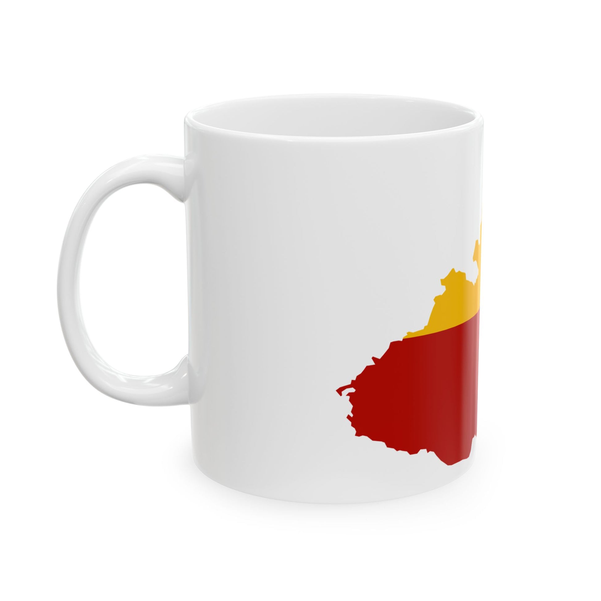 Flag map of Moravia (Czech Republic) White Coffee Mug-Go Mug Yourself