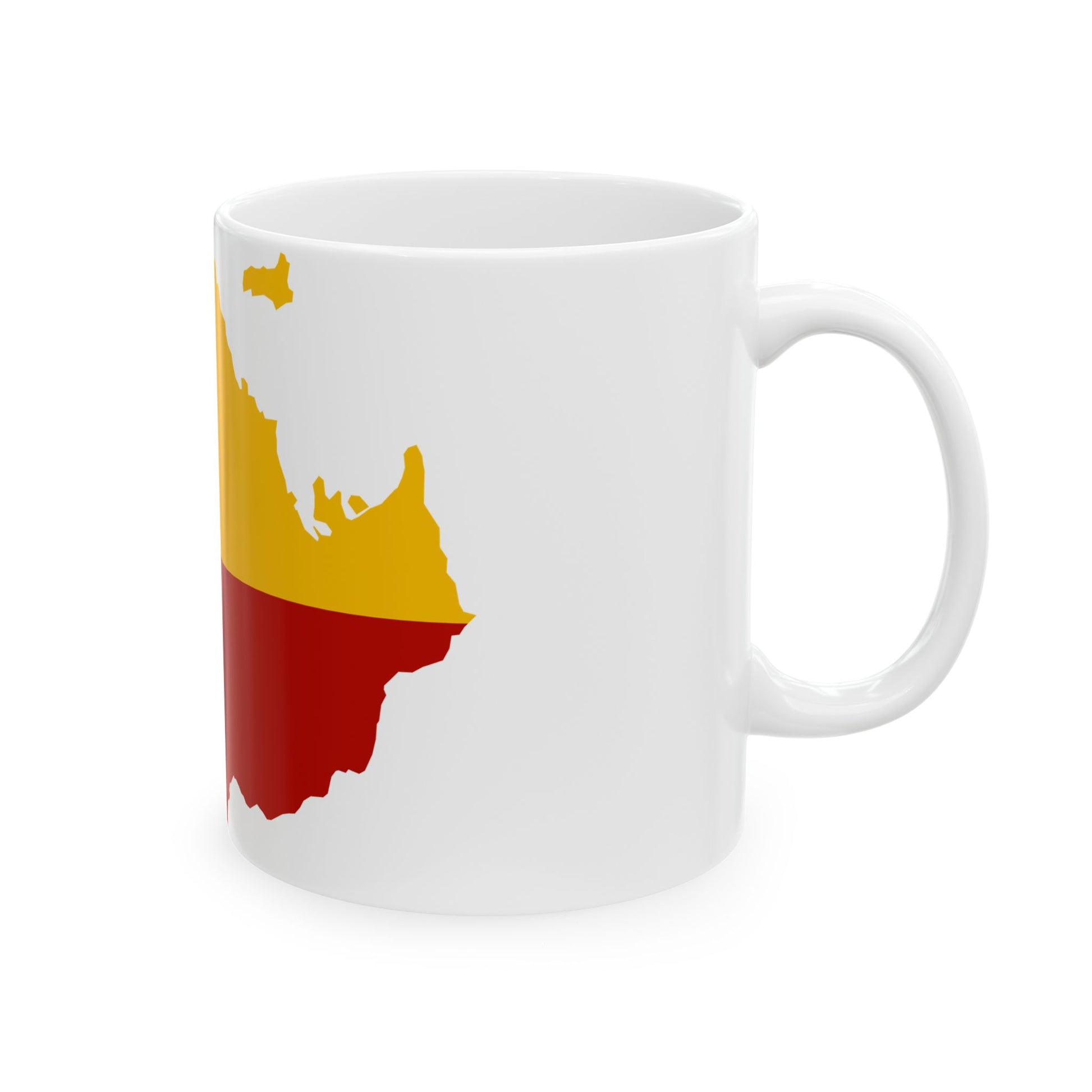 Flag map of Moravia (Czech Republic) White Coffee Mug-Go Mug Yourself