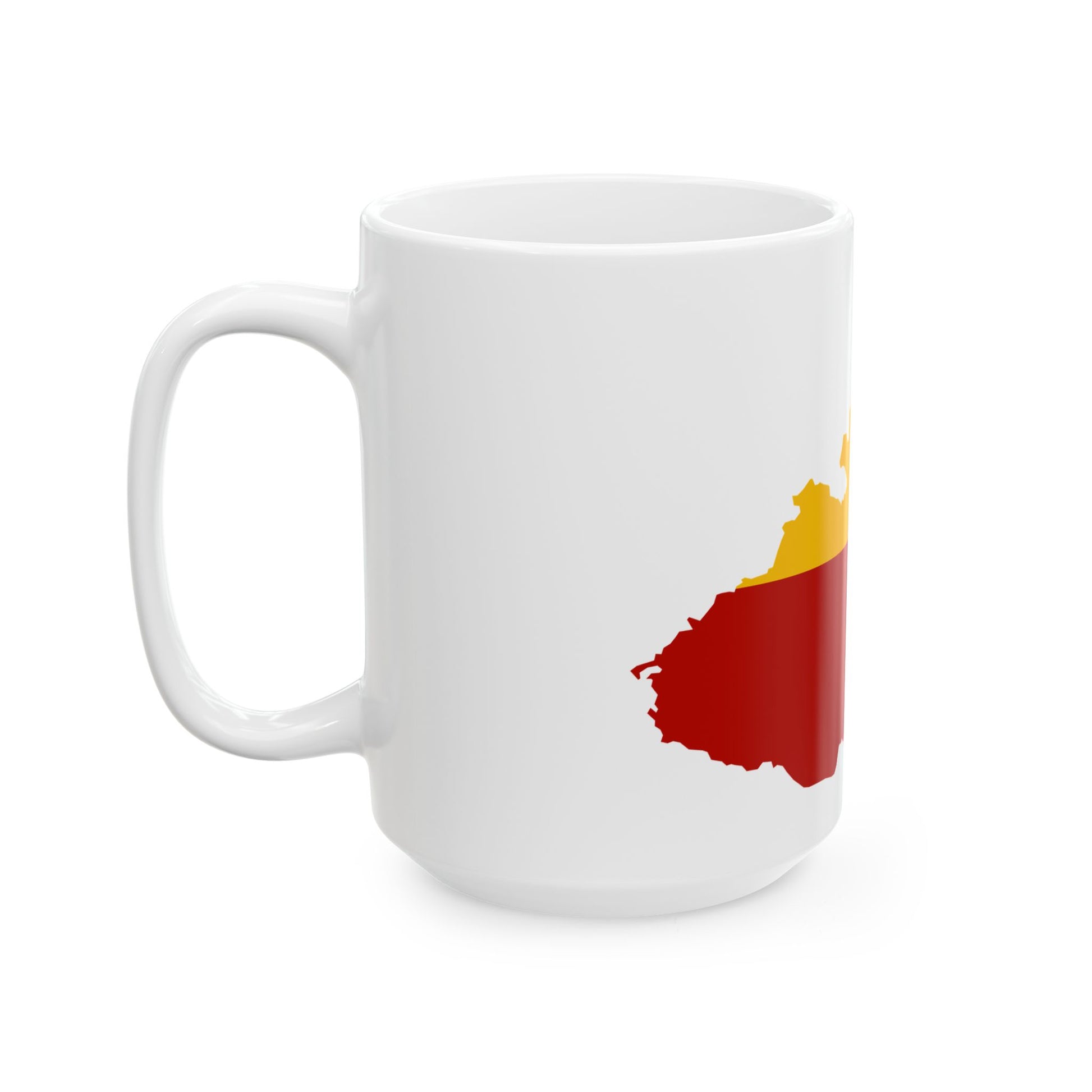Flag map of Moravia (Czech Republic) White Coffee Mug-Go Mug Yourself