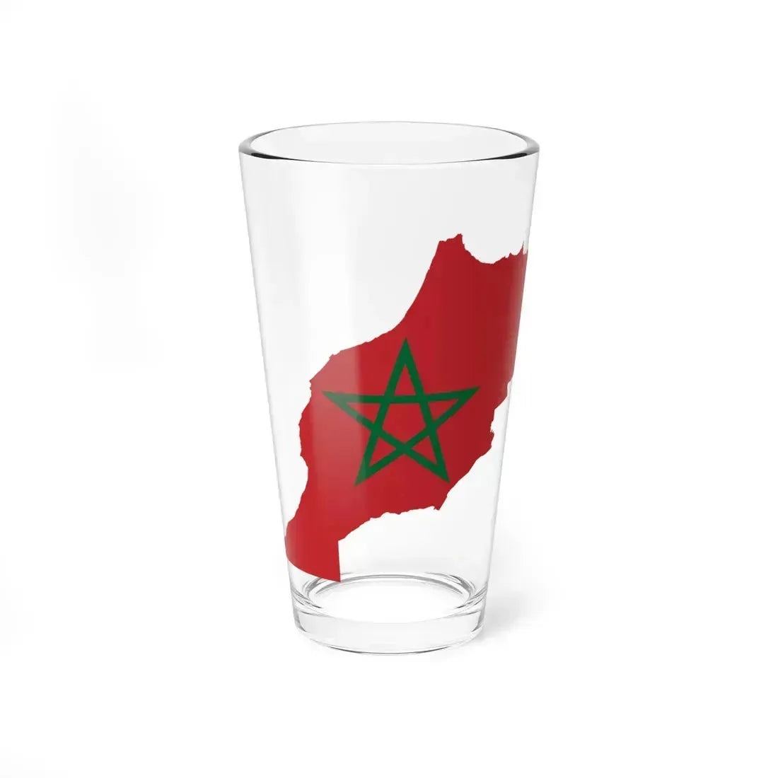Flag-map of Morocco (Morocco) Pint Glass 16oz 16oz - Go Mug Yourself