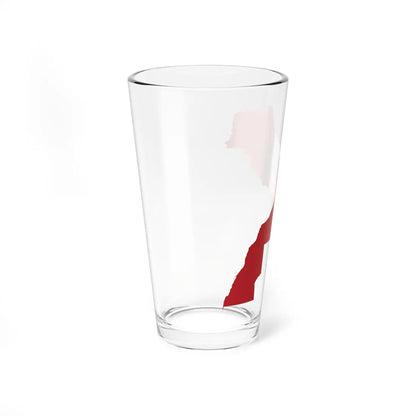 Flag map of Morocco (Morocco) Pint Glass 16oz - Go Mug Yourself