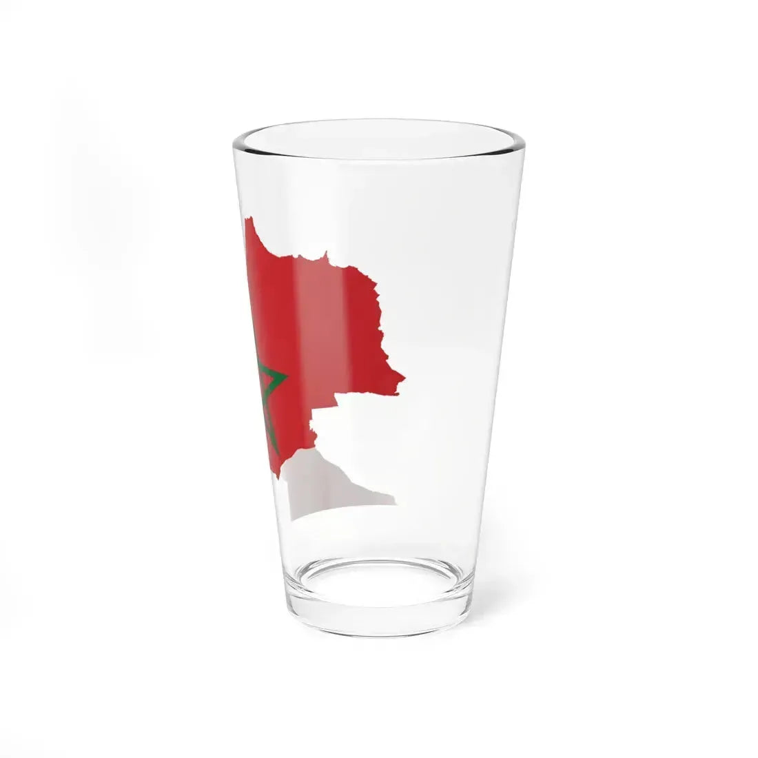 Flag-map of Morocco (Morocco) Pint Glass 16oz - Go Mug Yourself