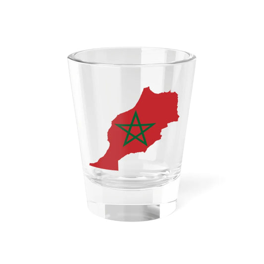Flag-map of Morocco (Morocco) Shot Glass 1.5oz 1.5oz - Go Mug Yourself