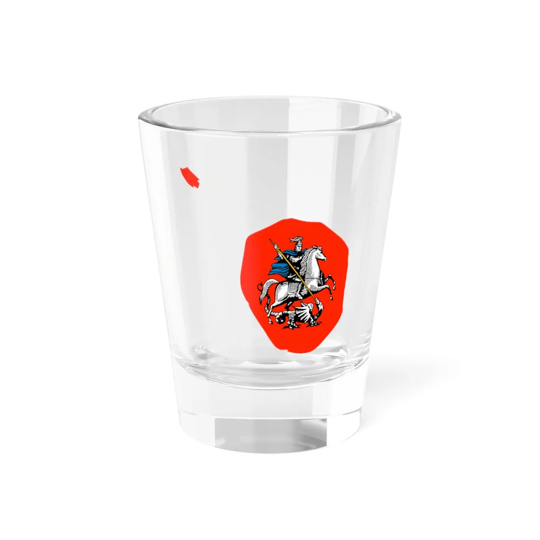 Flag-map of Moscow 1994-1995 (Russia) Shot Glass 1.5oz 1.5oz - Go Mug Yourself