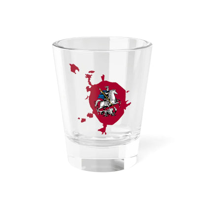 Flag-map of Moscow 1995-2011 (Russia) Shot Glass 1.5oz 1.5oz - Go Mug Yourself