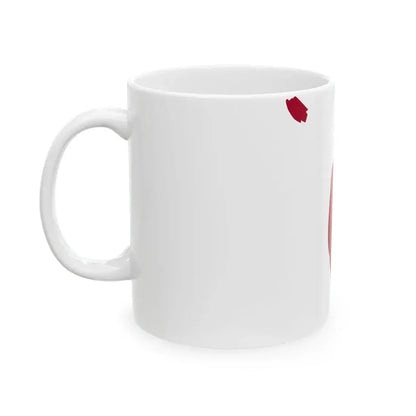 Flag-map of Moscow 1995 (Russia) White Coffee Mug - Go Mug Yourself