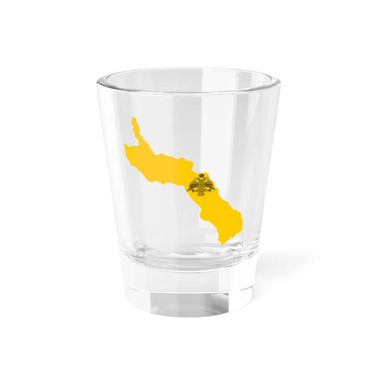Flag-map of Mount Athos de facto (Greece) Shot Glass 1.5oz 1.5oz - Go Mug Yourself