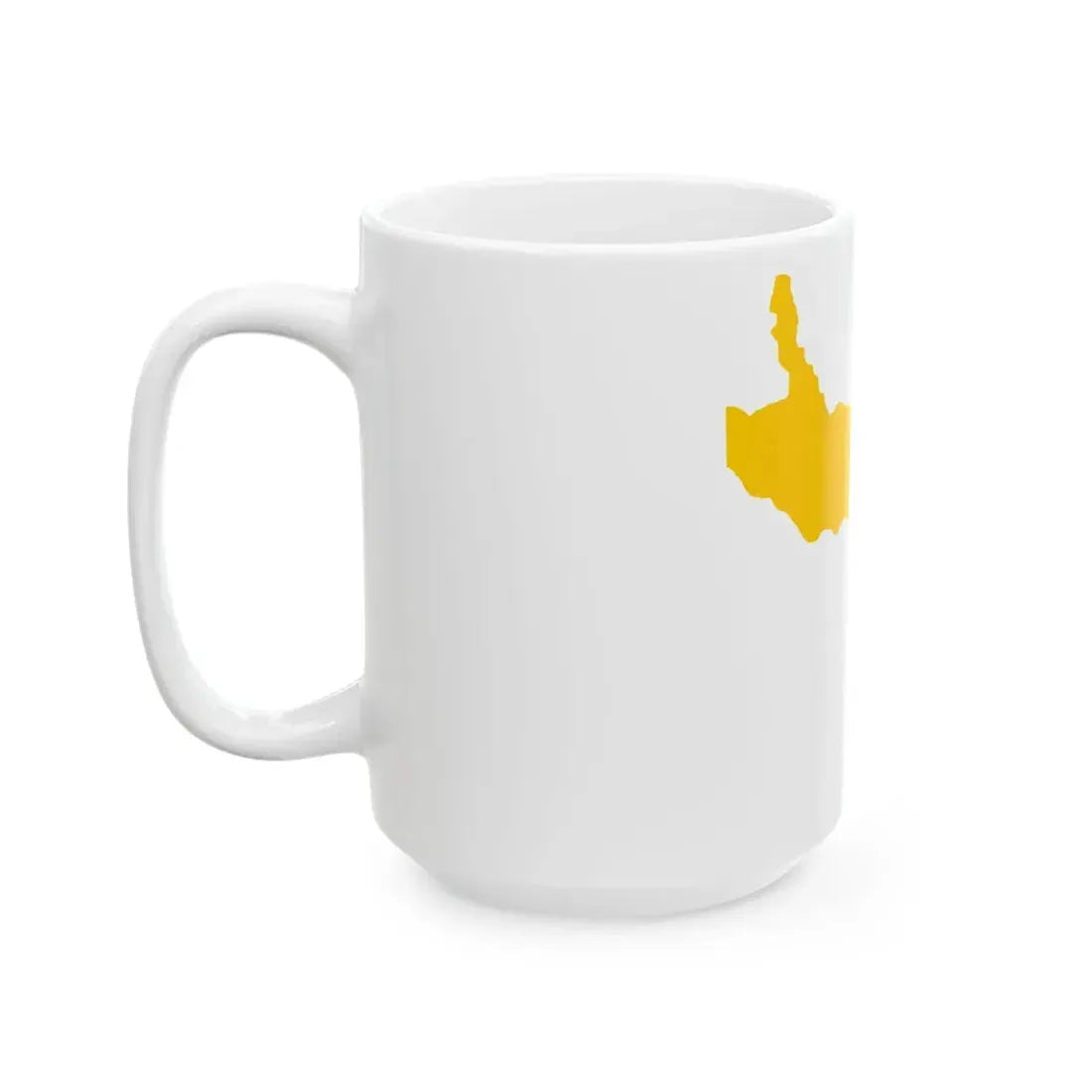Flag-map of Mount Athos de facto (Greece) White Coffee Mug - Go Mug Yourself