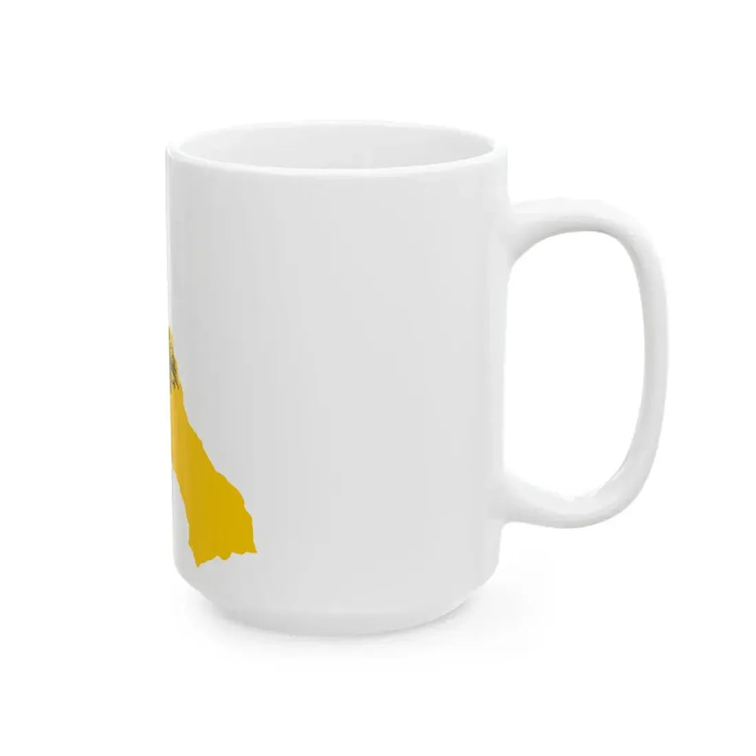 Flag-map of Mount Athos de facto (Greece) White Coffee Mug - Go Mug Yourself