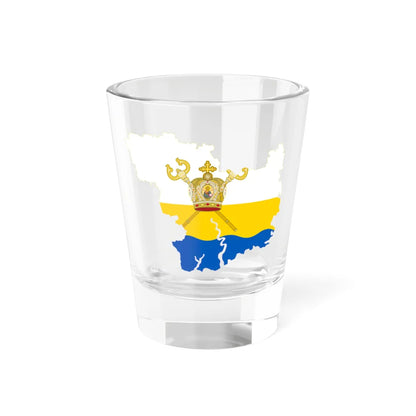 Flag-map of Mykolaiv Oblast (Ukraine) Shot Glass 1.5oz 1.5oz - Go Mug Yourself