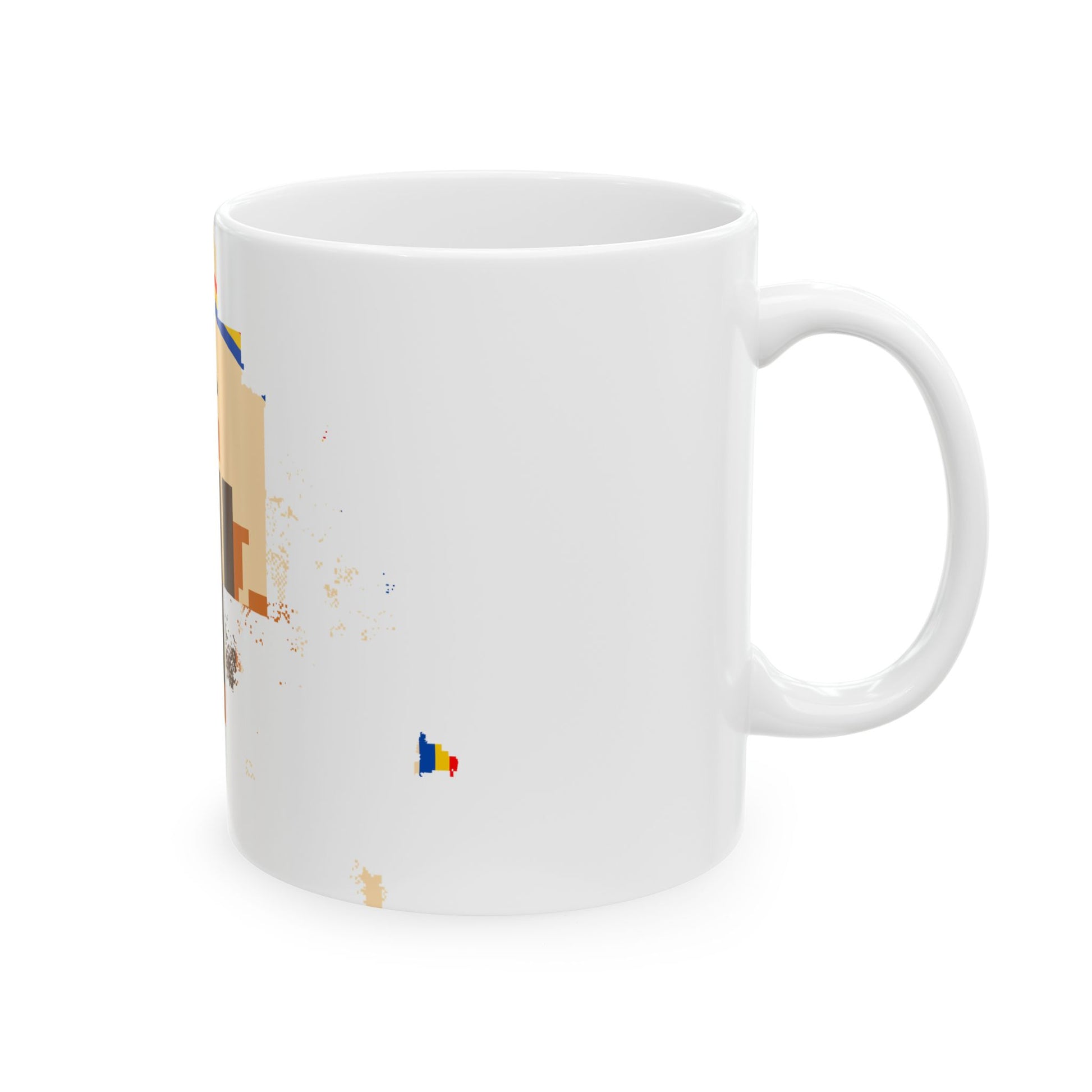 Flag map of Navajo Nation (United States) White Coffee Mug-Go Mug Yourself