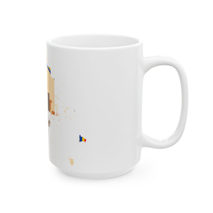 Flag map of Navajo Nation (United States) White Coffee Mug-Go Mug Yourself