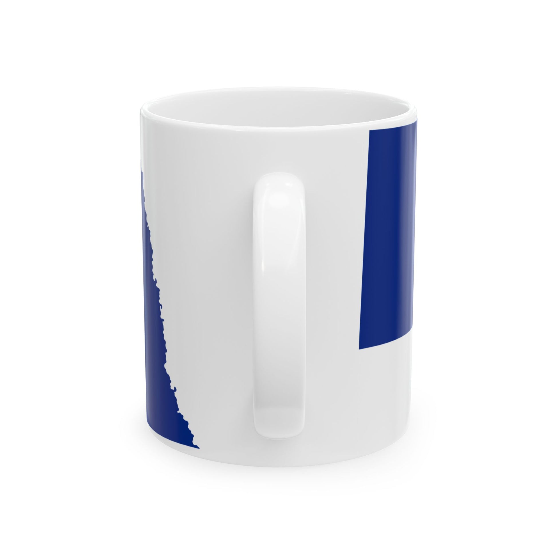 Flag-map of Nebraska (United States) White Coffee Mug-Go Mug Yourself