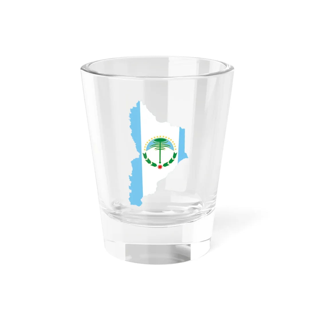 Flag-map of Neuquen Province (Argentina) Shot Glass 1.5oz 1.5oz - Go Mug Yourself