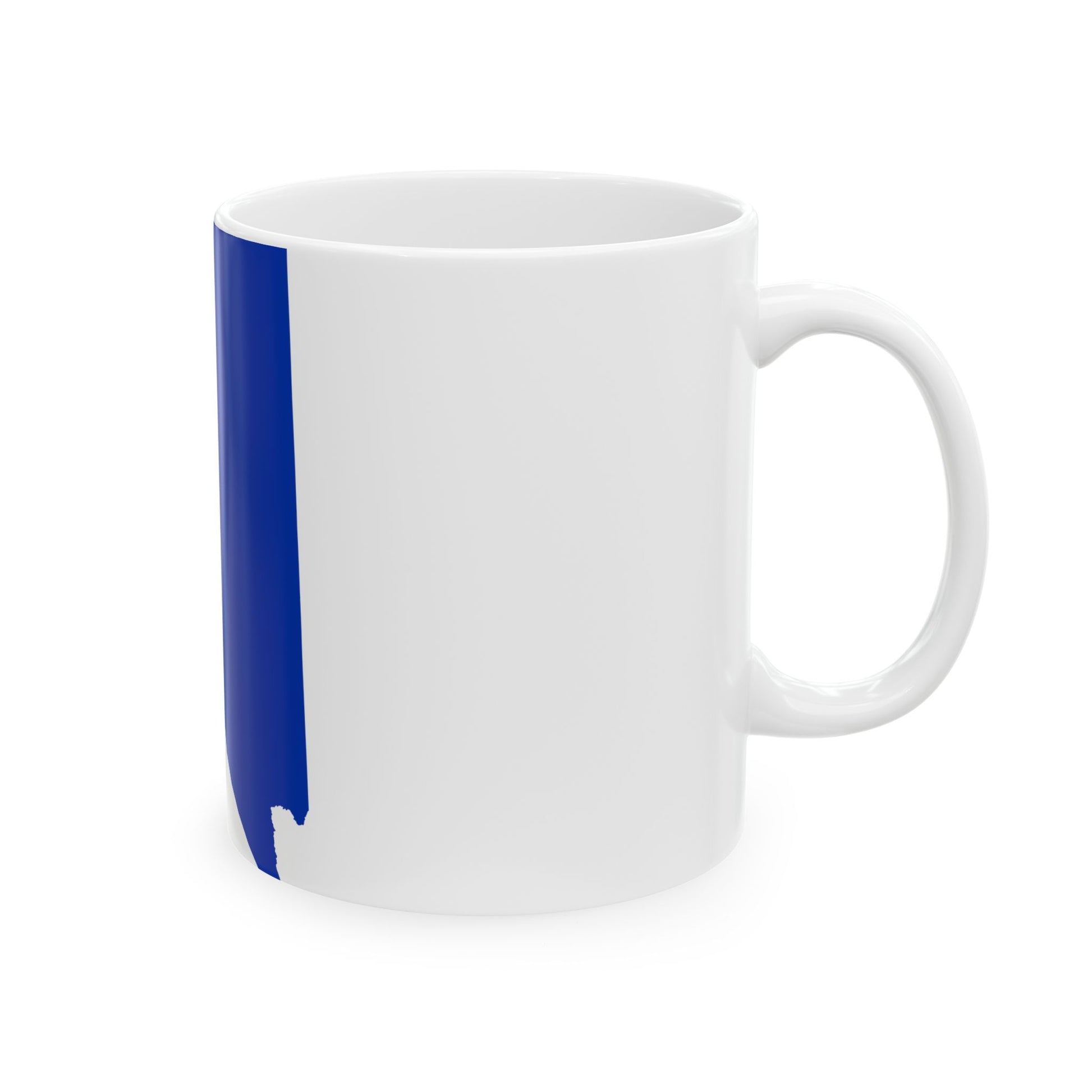 Flag-map of Nevada (United States) White Coffee Mug-Go Mug Yourself