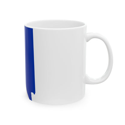 Flag-map of Nevada (United States) White Coffee Mug-Go Mug Yourself