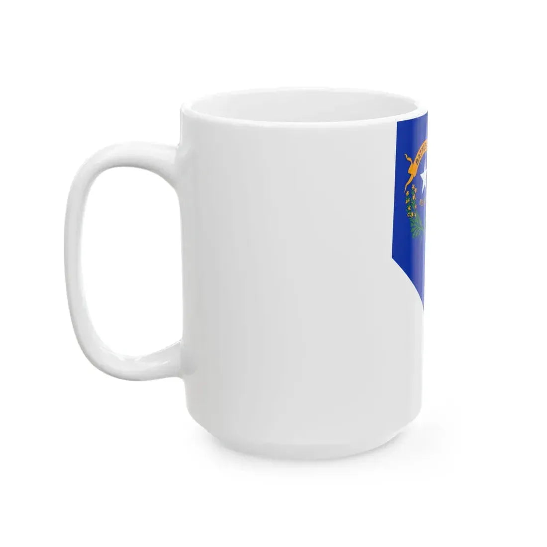 Flag-map of Nevada (United States) White Coffee Mug - Go Mug Yourself