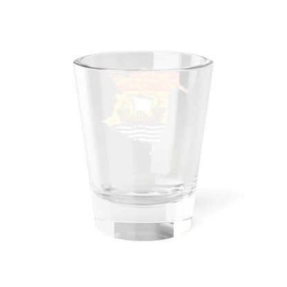 Flag-map of New Brunswick (Canada) Shot Glass 1.5oz - Go Mug Yourself