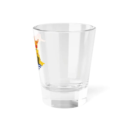 Flag-map of New Brunswick (Canada) Shot Glass 1.5oz - Go Mug Yourself