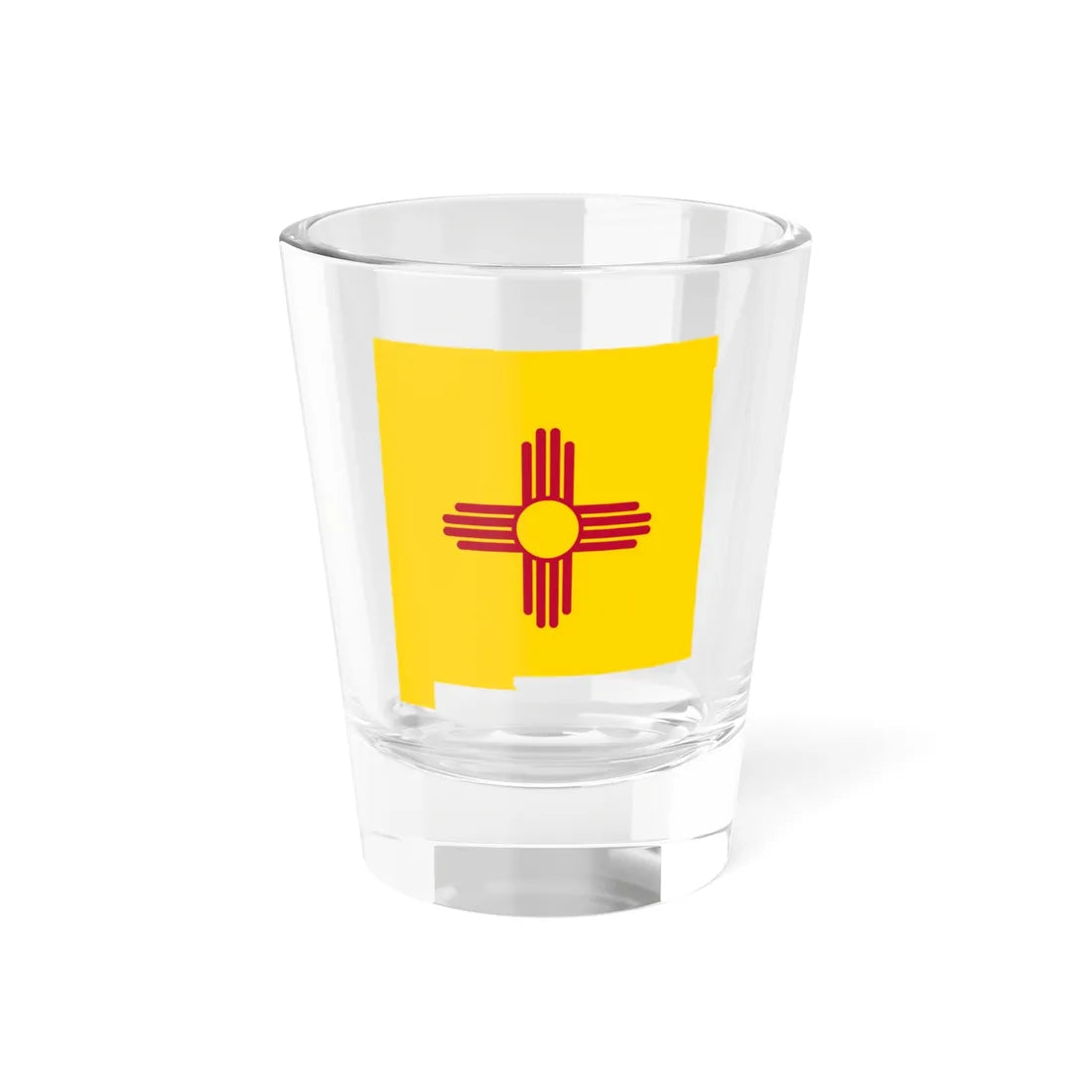 Flag-map of New Mexico (United States) Shot Glass 1.5oz 1.5oz - Go Mug Yourself