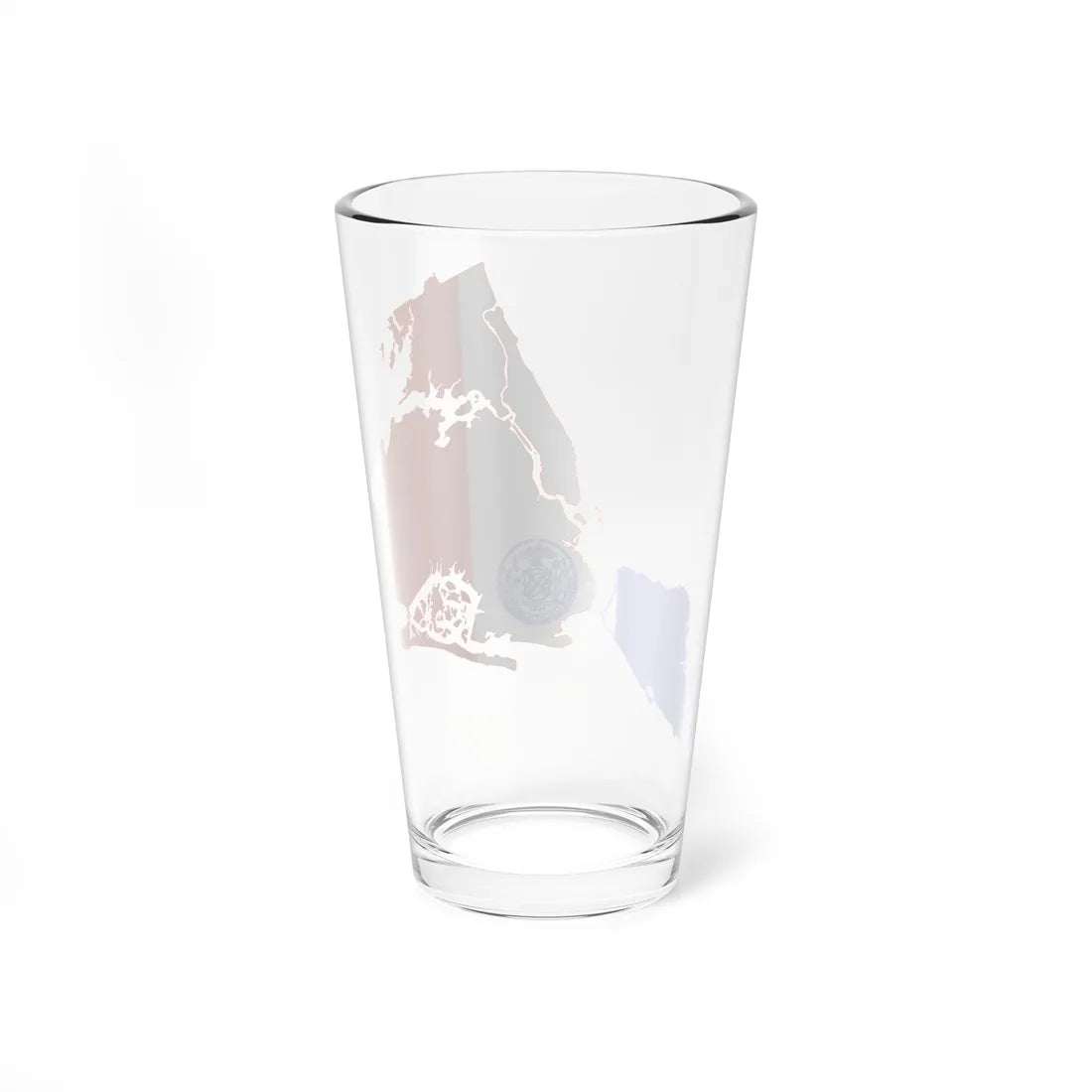 Flag-map of New York City (United States) Pint Glass 16oz - Go Mug Yourself