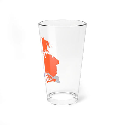 Flag-map of New York City (United States) Pint Glass 16oz - Go Mug Yourself