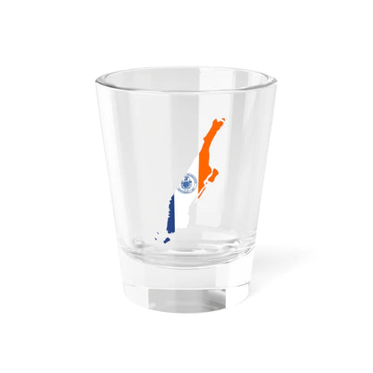 Flag-map of New York County New York (United States) Shot Glass 1.5oz 1.5oz - Go Mug Yourself