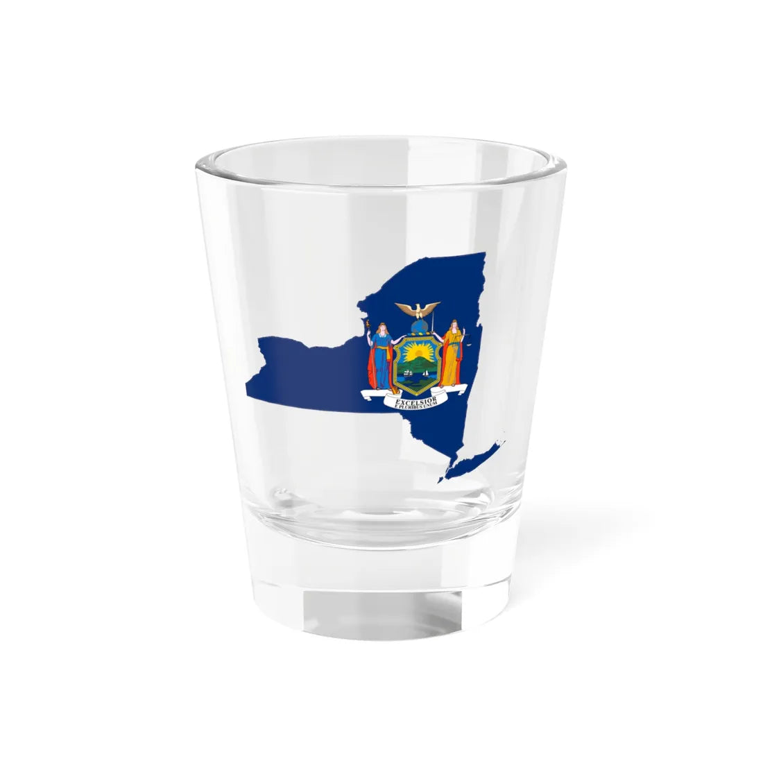 Flag-map of New York (United States) Shot Glass 1.5oz 1.5oz - Go Mug Yourself