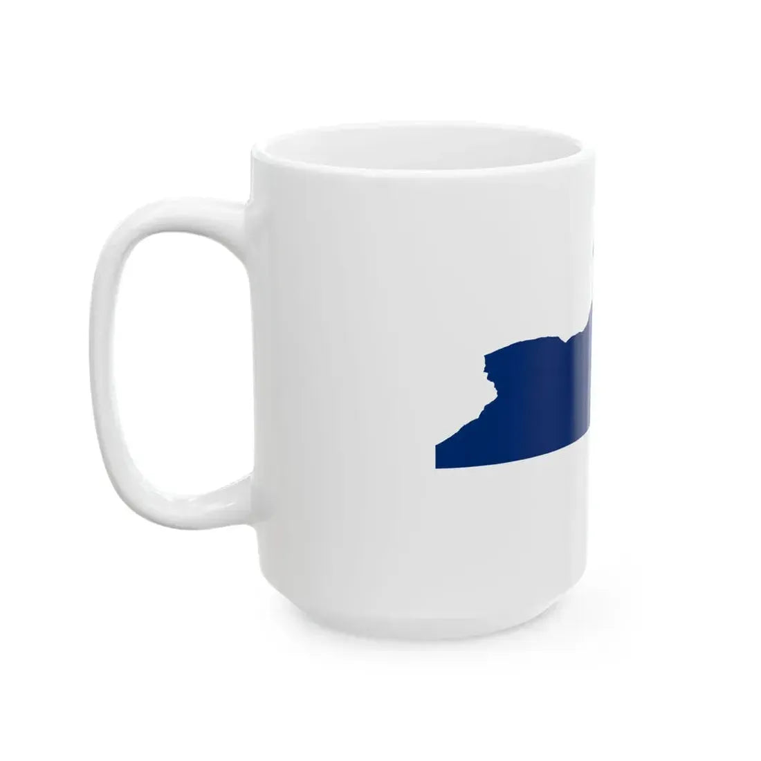 Flag-map of New York (United States) White Coffee Mug - Go Mug Yourself