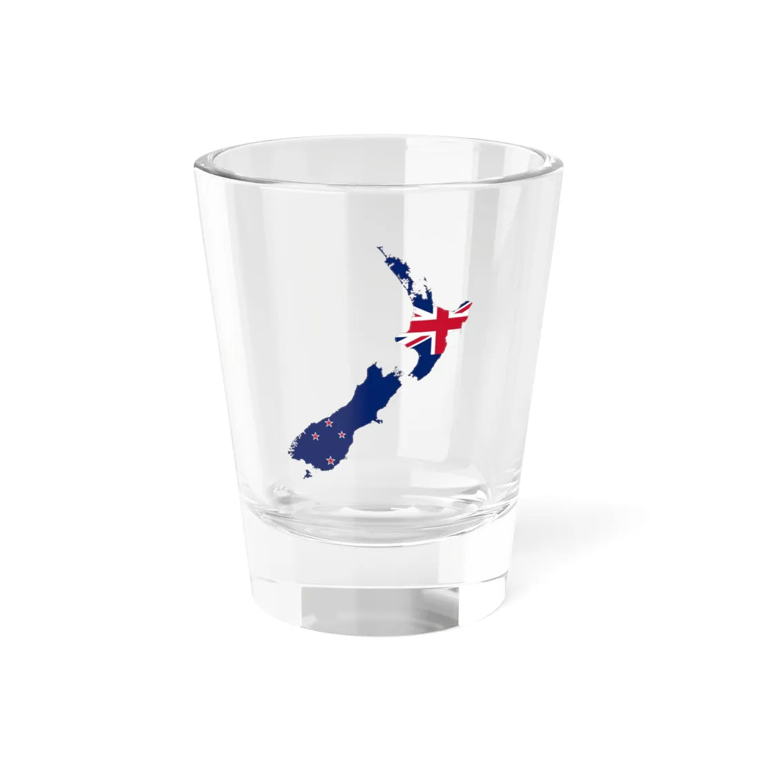 Flag-map of New Zealand (New Zealand) Shot Glass 1.5oz 1.5oz - Go Mug Yourself