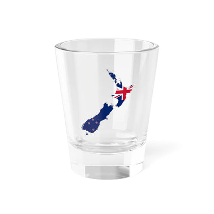 Flag-map of New Zealand (New Zealand) Shot Glass 1.5oz 1.5oz - Go Mug Yourself