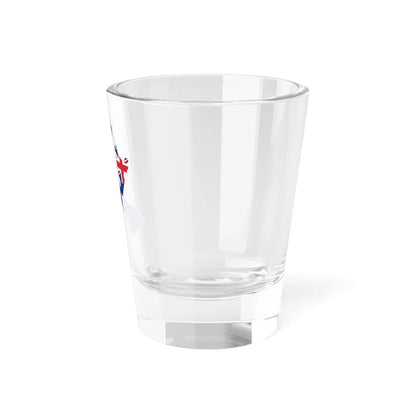 Flag-map of New Zealand without outlying islands (New Zealand) Shot Glass 1.5oz - Go Mug Yourself