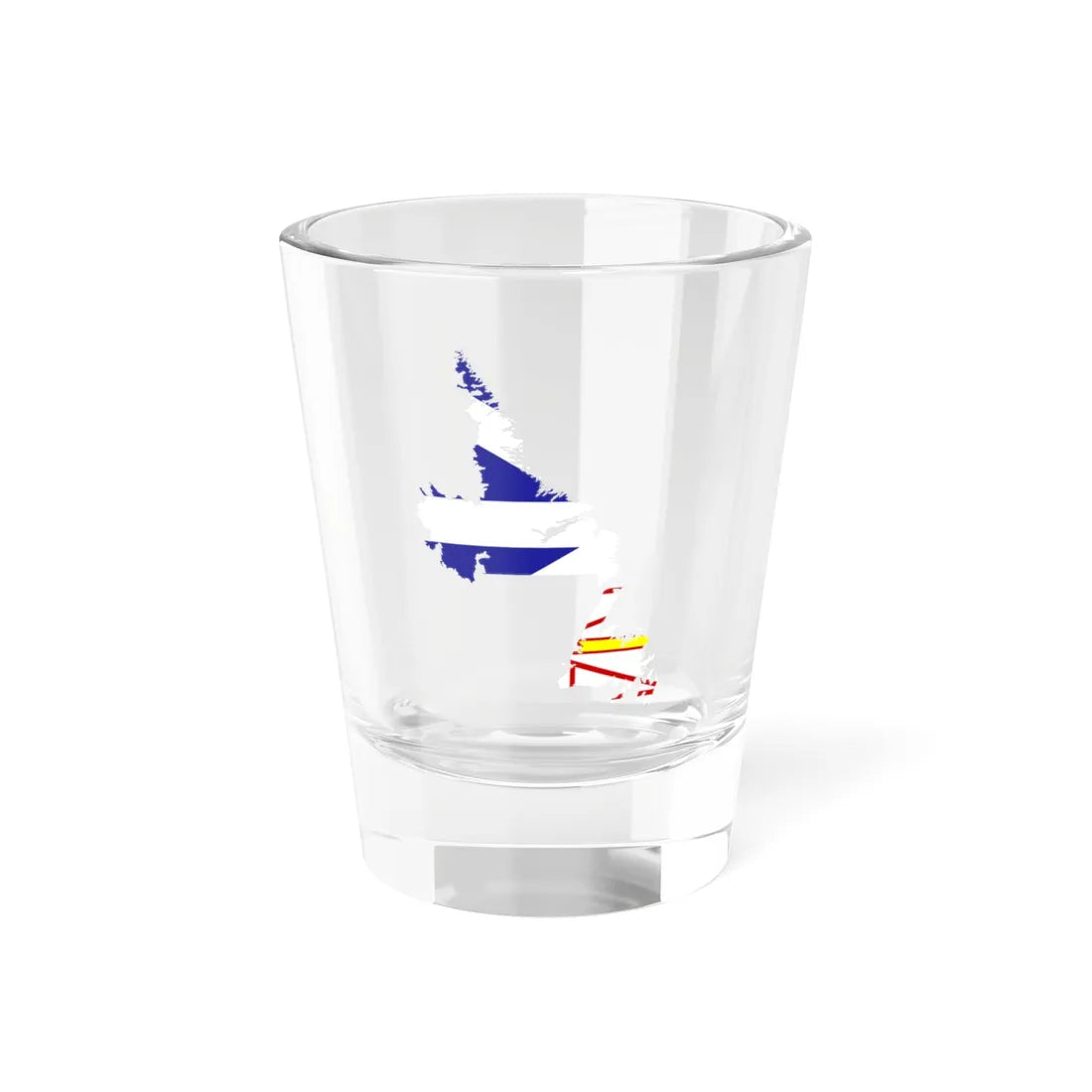 Flag-map of Newfoundland and Labrador (Canada) Shot Glass 1.5oz 1.5oz - Go Mug Yourself